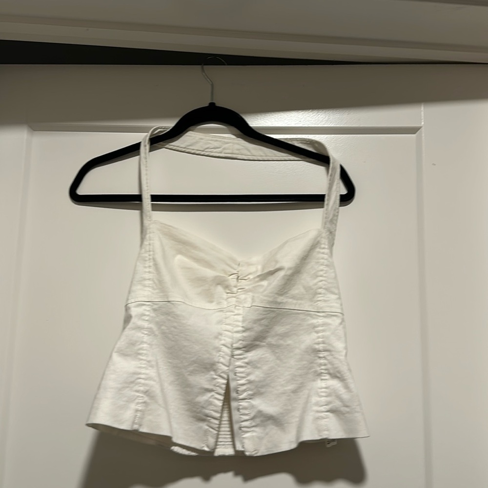 Zara white halter top